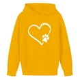 thumbnail image 5 of IVEYRTF Kids Boys Girls Casual Long Sleeve Hooded Sweatshirt Cute Fleece Pocket Hoodie Tops for Valentines Day Holiday Party Birthday Casual Wear Soft Breathable Fabric(Yellow#1,11 Years), 5 of 5