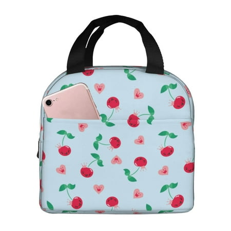 Insulated Lunch Bag for Women Men - Cute Berry Blue Leakproof Cooler Lunch Box for Women Men  Lunch Tote Bags for Work School Picnic Travel