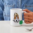 thumbnail image 4 of CafePress - Basset Sit Pretty Large Mug - 15 oz Ceramic Large White Novelty Mug, 4 of 6
