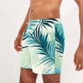 thumbnail image 5 of guisaled Big And Tall Swim Trunks For Men Mens Swim Shorts Quick Dry Elastic Waisted Swim Trunks Summer 7 Inch Beach Shorts Loose Fit Hawaii Graphic Boardshorts, 5 of 6