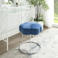 thumbnail image 4 of Linon Seraphina Accent Vanity Stool, Navy Blue, 4 of 8
