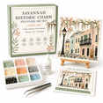thumbnail image 2 of Timeless American Destinations Sea Glass Art Kit, 1 Selected Design DIY Mosaic Craft Set with Colorful Glass Stones, Coastal City Art Project for Adults, 6 Styles Available, 2 of 6
