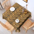 thumbnail image 2 of Leopard Print Square Tablecloth 52x52in(132x132cm) – Waterproof Polyester Printed Table Cover, Wrinkle Resistant & Washable for Kitchen Dining Picnic Party Decor, 2 of 6