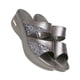 thumbnail image 5 of Sandalias de cuña de tacón grueso, verano, playa, caminar, punta abierta, diseño, zapatilla de cuña, gris, talla 42 1 par Inevent AP1213-08, 5 of 7