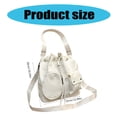 thumbnail image 3 of Fashionable Large Crossbody Bucket Bag for Women Ruched Drawstring Multi Pockets Shoulder Handbag for Shopping and Work, 3 of 9