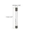 thumbnail image 2 of Uxcell Wood Wax Filler Stick Furniture Repairing Crayon Touch Up Pen, Heavy Nickel Gray, 2 of 6