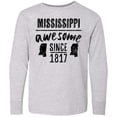 thumbnail image 3 of Inktastic Mississippi Awesome Since 1836 Long Sleeve Youth T-Shirt, 3 of 5