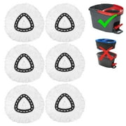 6 Pack Spin Mop Refill - Replacement Head Compatible with O cedar, Microfiber Spin Mop Refills,clean the floor. Easy Floor Cleaning Mop Head Replacement - Bonison