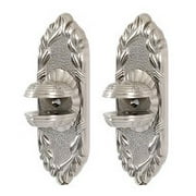 Alno A8550 Ribbon & Reed 1-1/4" Wide Glass Shelf Mounting Brackets - Nickel