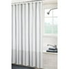 Canopy Soft Silver & Gray Flannel Fresh Stripe Shower Curtain, 1 Each
