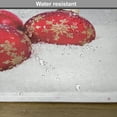 thumbnail image 6 of Ambesonne Christmas Place Mats Set of 4, Baubles on Snowflake, Standard Size, Red White, 6 of 6