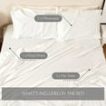 thumbnail image 6 of Pacific Cotton 300SATIN-WHIT-TW 300 Thread Count Sateen Sheet Set, White - Twin Size, 6 of 6