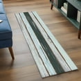 thumbnail image 3 of Blue Teal 2'x6' Runner Rugs for Hallway Kitchen Bedside Non Slip Washable, Vintage Wooden Retro Art Farmhouse Barns Entryway Rug Runners with Rubber Backing, Long Carpet Runner for Laundry Room, 3 of 8