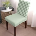 thumbnail image 2 of Chair Covers Sage Green Dining Chair Slipcovers Green Buffalo Check Plaid Stretch Removable Chair Seat Protector Party Decoration Set of 4, 2 of 6