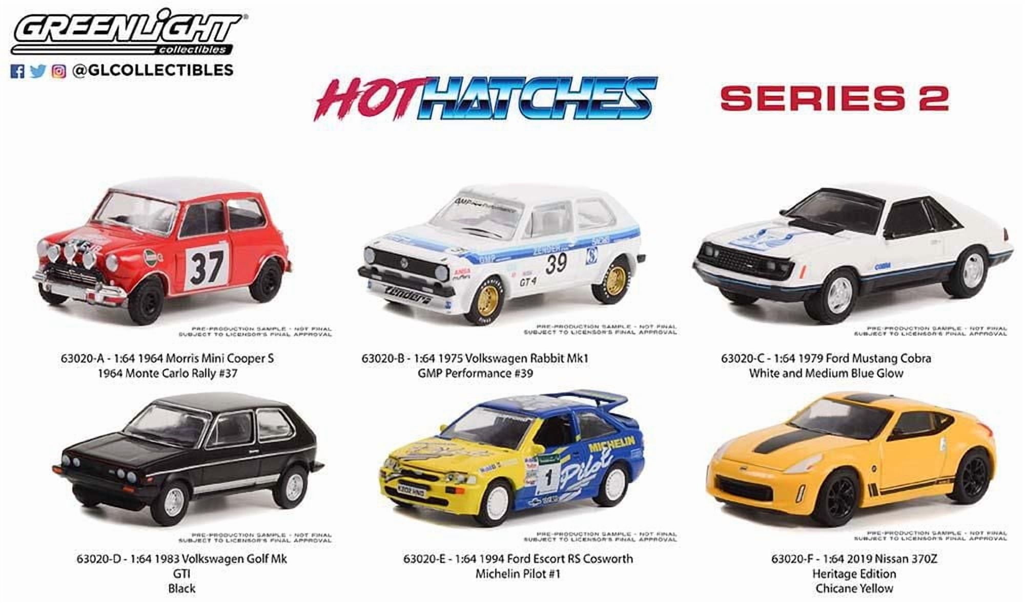 1:64 GreenLight Hot Hatches Die-Cast Vehicles Series 2
