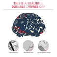 thumbnail image 5 of Balery Merry Christmas Shower Caps, Double Layer Waterproof Shower Cap, Double Layers Reusable Shower Cap With Soft Comfortable For Long Thick Hair Soft Bath Shower Hair Caps, 5 of 9