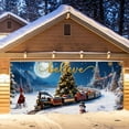 thumbnail image 4 of LLDYYDS Large 7x16 Ft Merry Christmas Santa Holiday Photography Background Garage Door Party Banner, 4 of 6
