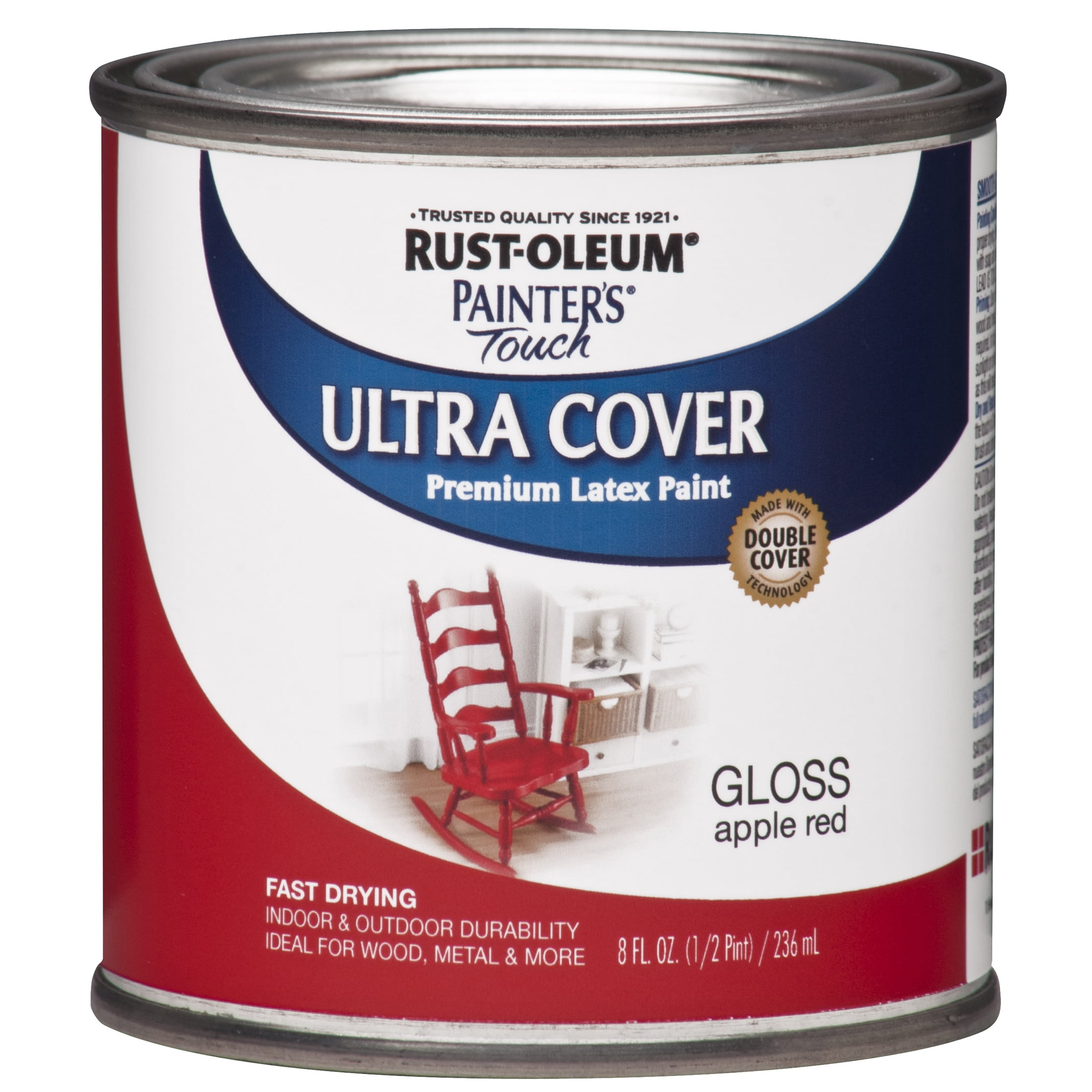 Apple Red, Rust-Oleum Painter's Touch Ultra Cover Gloss, Half Pint, 6 Pack