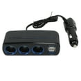 thumbnail image 1 of Car Charger Adapter,3 Sockets Dual USB Dual USB Car Charger Car Charger Solid Performance, 1 of 14