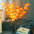 thumbnail image 4 of 2 Pack 30" Brown Lighted Maple Leaves Twig Branches Battery Powered Supply for Holiday Home Vase Thanksgiving Day Decoration, 4 of 10