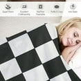 thumbnail image 3 of PRATYUS  Checkerboard Blanket Geometric Checkered Plaid Pattern Black and White Throw Blanket Decor Cozy Warm for Home Bedroom Sofa Office White, 3 of 6
