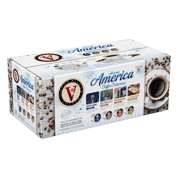 Victor Allen's Coffee Across America Variety Pack, 96 Count, Single Serve Coffee Pods for Keurig K-Cup Brewers