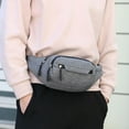 thumbnail image 5 of Waist Bag: Runner Hip Pouch Running bag Beltbag Sport Slim Fashionable for Jogging Hiking Woman Man - grey, 5 of 5