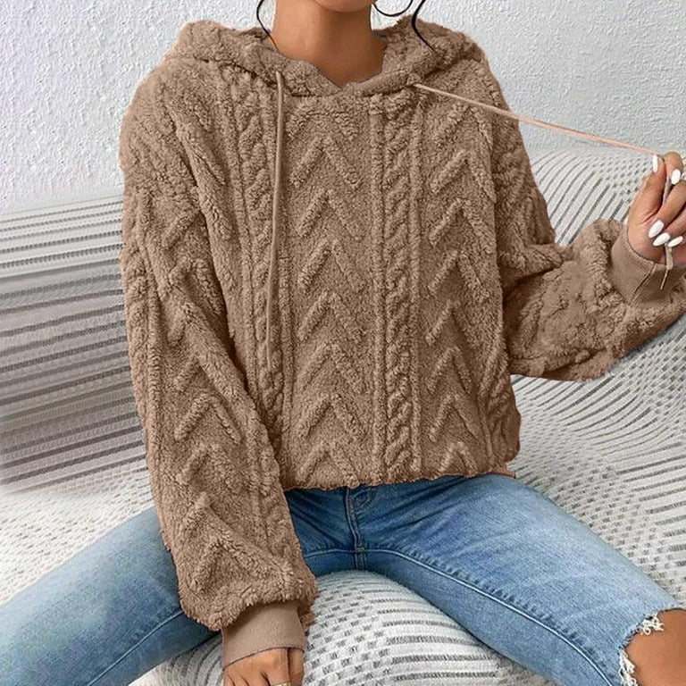 Hoodie Pullover Khaki Damen XINXIAOO Womens Sweatshirt Hoodies