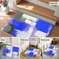 thumbnail image 5 of 2x3 Ft Entryway Area Rug, Blue Purple Grey Kitchen Rug Runner Washable Floor Mat, Geometric Oil Painting Modern Abstract Non Slip Indoor Door Mat Throw Carpet for Bathroom Living Room Bedroom, 5 of 8