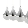 thumbnail image 5 of JONATHAN Y Elyse Teardrop 47" 4-Light Modern Mid-Century Iron/Acrylic Integrated Linear LED Pendant, Chrome/White, 5 of 11
