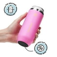 thumbnail image 3 of ThermoFlask 12 oz Slim Size 2-In-1 Insulated Can Cooler and Cup, Durable Stainless Steel, Non-Slip Base, Dishwasher Safe, Beverage Container, Shocking Pink, 3 of 4