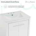 thumbnail image 3 of Virage 24 in. White Bathroom Vanity With White, 3-Hole Ceramic Sink Top, 3 of 12
