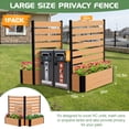 thumbnail image 6 of Lilypelle 36" W x 45" H Wood Fence Panel with Planter Box Outdoor Fence Privacy Screen, Air Conditioner Fence Trash Can Fence Pool Equipment Enclosure Fence, Fence Panels for Outside, 1 Panel, 6 of 8