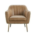 thumbnail image 3 of Artum Hill Sandra Saddle Beige with Vintage Leaf 27" Wide Accent Chair, 3 of 6