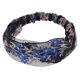 thumbnail image 3 of Diadema para mujer, banda para el cabello, turbante, diadema de encaje suave elástico, diadema para cabeza, diadema para mujer, turbante Azul + rosa BLESIY Diadema elástica de encaje, 3 of 8