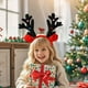 thumbnail image 1 of Tocado navideño, accesorios para el cabello, tocado de astas, Navidad, linda bola de pelo, niña, corazón, vestido festivo, accesorios para el cabello, 1 of 5