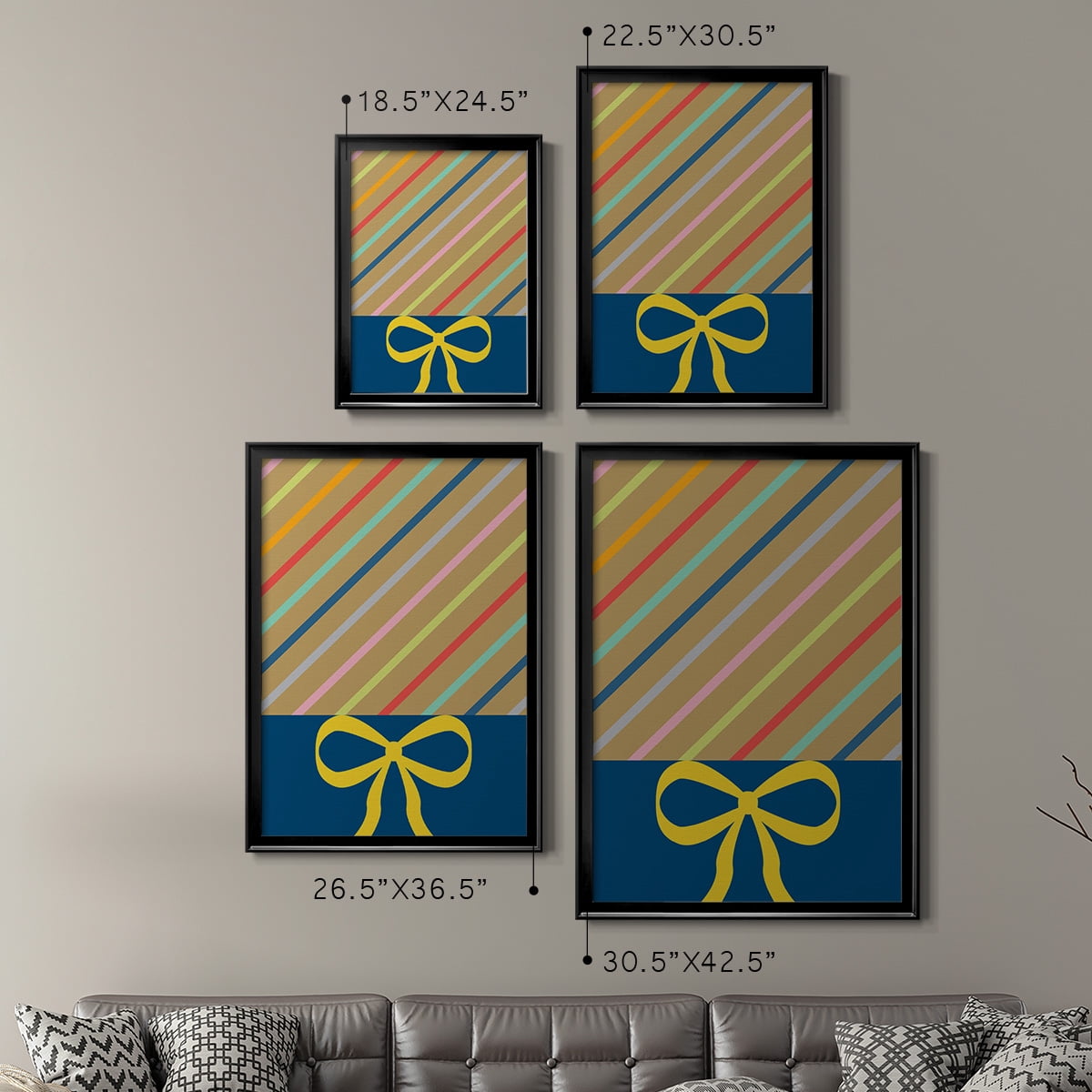 Stripes Premium Framed Print - Ready to Hang