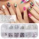 thumbnail image 2 of Brrnoo Nail Art Rhinestones, 12 Grids Makeup Glitter Beads Herramienta de manicura Nail Art Rhinestones DIY Decoración de u?as Glitter Rhinestones para salón de Belleza y Nail Art DIY(2#) Ecomeon no, 2 of 6