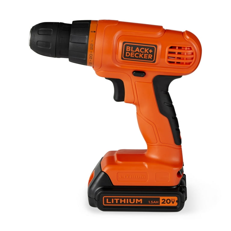 Black Decker BDCD120VA 20V Max Lithium Ion Drill Driver Project Kit w Charger Walmart
