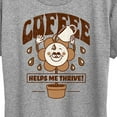 thumbnail image 3 of Instant Message - Coffee Helps Me Thrive - Women's Short Sleeve Graphic T-Shirt, 3 of 6