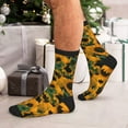 thumbnail image 7 of Bingfone Compression Socks for Women and Men Long Socks for Running Athletic Cycling Nurse- Sunflowers 7, 7 of 7