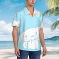 thumbnail image 4 of Lsque Sanrio Pattern Hawaiian Shirt for Men Unisex Summer Beach Casual Short Sleeve Cotton Linen Button Down Shirts-3X-Large, 4 of 6