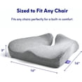 thumbnail image 6 of C CUSHION LAB Patented Pressure Relief Seat Cushion for Long Sitting Hours on Office/Home Chair, Car, Wheelchair - Extra-Dense Memory Foam for Hip, Tailbone, Coccyx, Sciatica - Wellness Green, 6 of 9