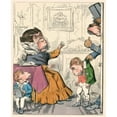 thumbnail image 2 of Charles Henry Bennett 15x18 Gold Ornate Wood Frame and Double Matted Museum Art Print Titled - The Ape and Her Two Young Ones (1857), 2 of 4