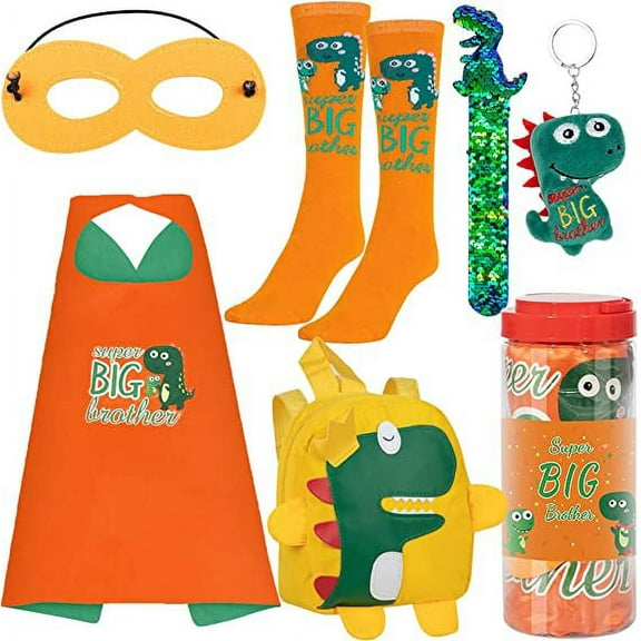 foci cozi, Big Brother Sister Brother Baby Announcement,Promoted to Big Brother Sister,Unicorns Gifts for Girls(Dinosaur)