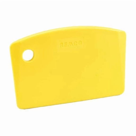 Remco Mini Bench Scraper,5-1/2x3-1/2 in,Yellow 69596