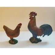 Schleich North America  Rooster Toy - Red, Blue & Brown