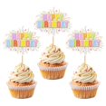 thumbnail image 1 of Decoración para cupcakes Cyodoos, colorida, 30 unidades, 1 of 7