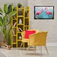thumbnail image 3 of Stupell Industries Tropical Flamingo Lagoon Duo Black Floating Frame Canvas Art, 25 x 17, by LSR Design Studio, 3 of 7