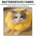thumbnail image 4 of potrochi Cat Cone Collar, Cat Small Dog Recovery Collar, Cute Sunflower Neck Cone After Surgery, Adjustable Pet E Collar, Wound Healing Protective Cone Surgery Recovery Collars for Small Pets, 4 of 6